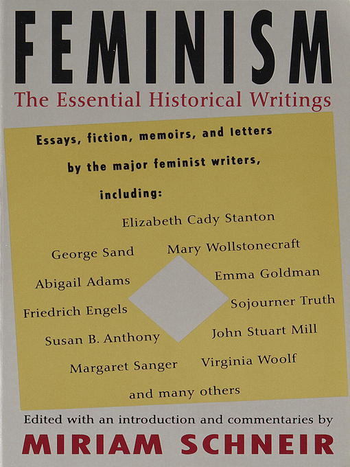 Title details for Feminism by Miriam Schneir - Available